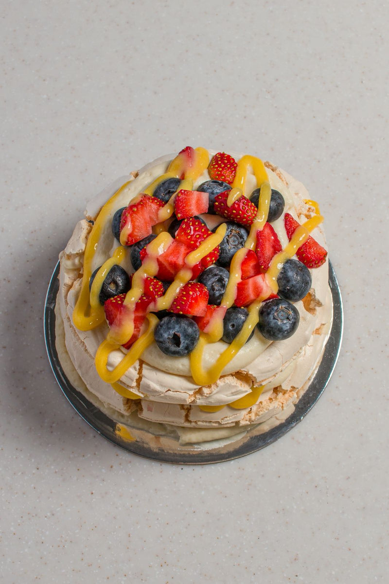 Vanilla Cream with Fresh Berries & Lemon Curd